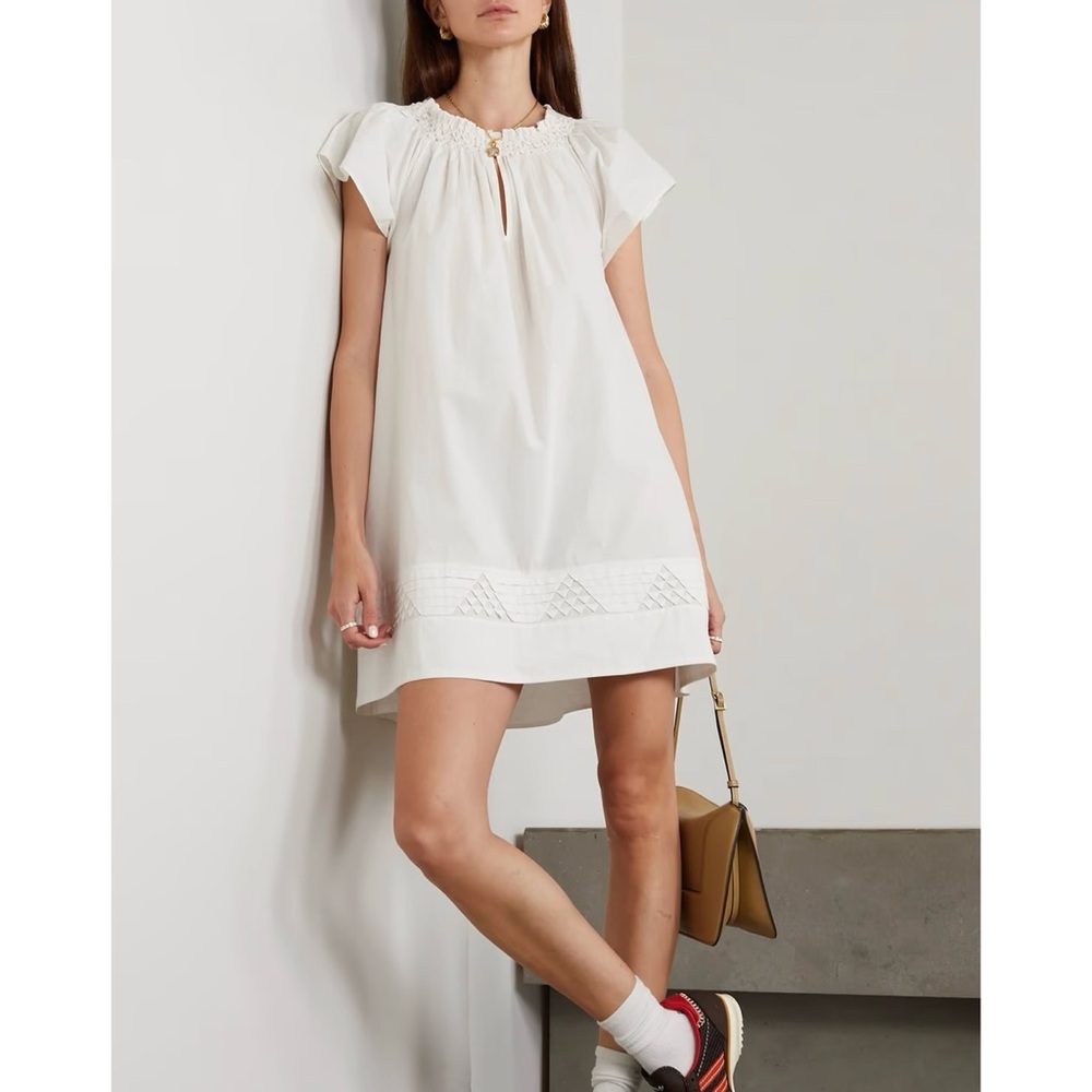 Apiece Apart Deia organic cotton-poplin mini dress